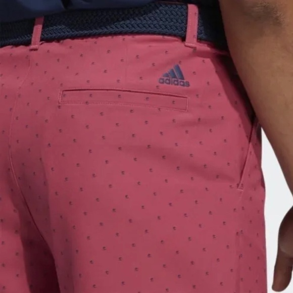 NEW Mens ADIDAS Ultimate365 Pine Print Shorts GM6583 Wild Pink Size 10” - Picture 4 of 7